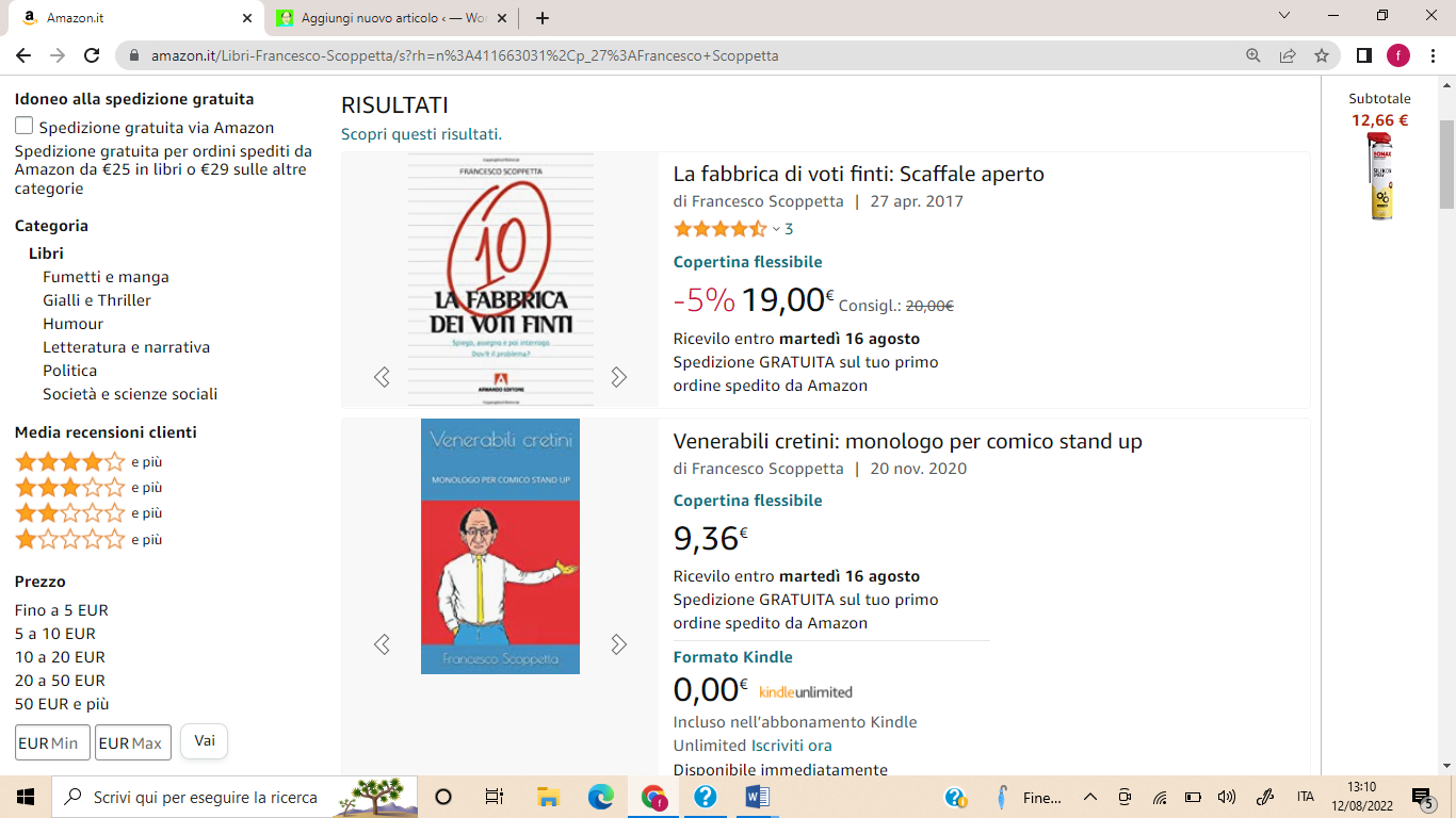 I miei libri su Amazon